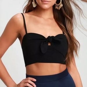 NWT Free People Black All mine brami bralet